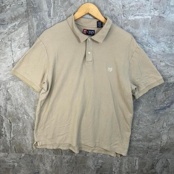 Tan Chaps polo shirt men XL #streetwear - Picture 1 of 4